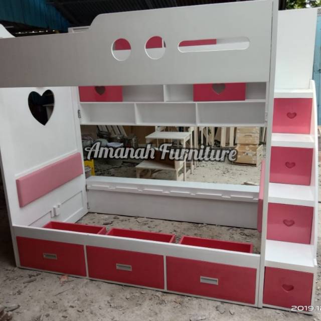 Dipan susun bahan kayu jati belanda