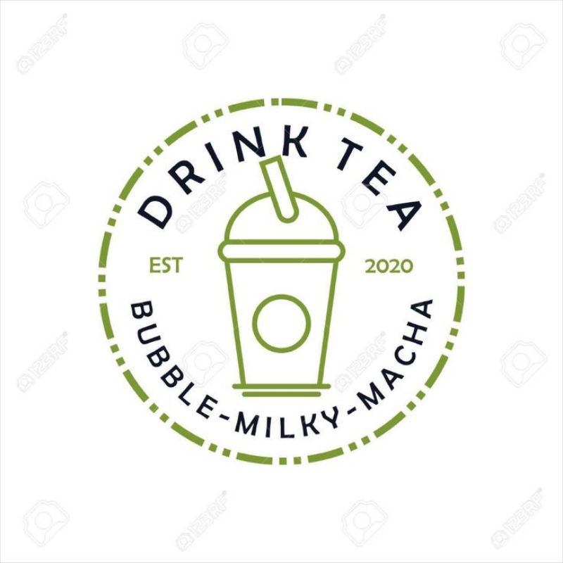 DESAIN LOGO MINUMAN BOBA ICE TEA by BANTU DESAIN