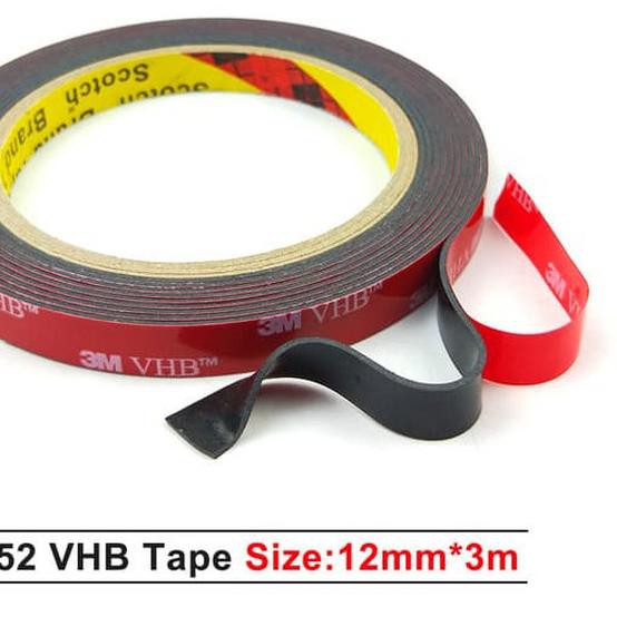 

➢ Perekat 3M VHB Tape Double Tape 3M VHB 12mm x 4,5 Kecil ORIGINAL ۝