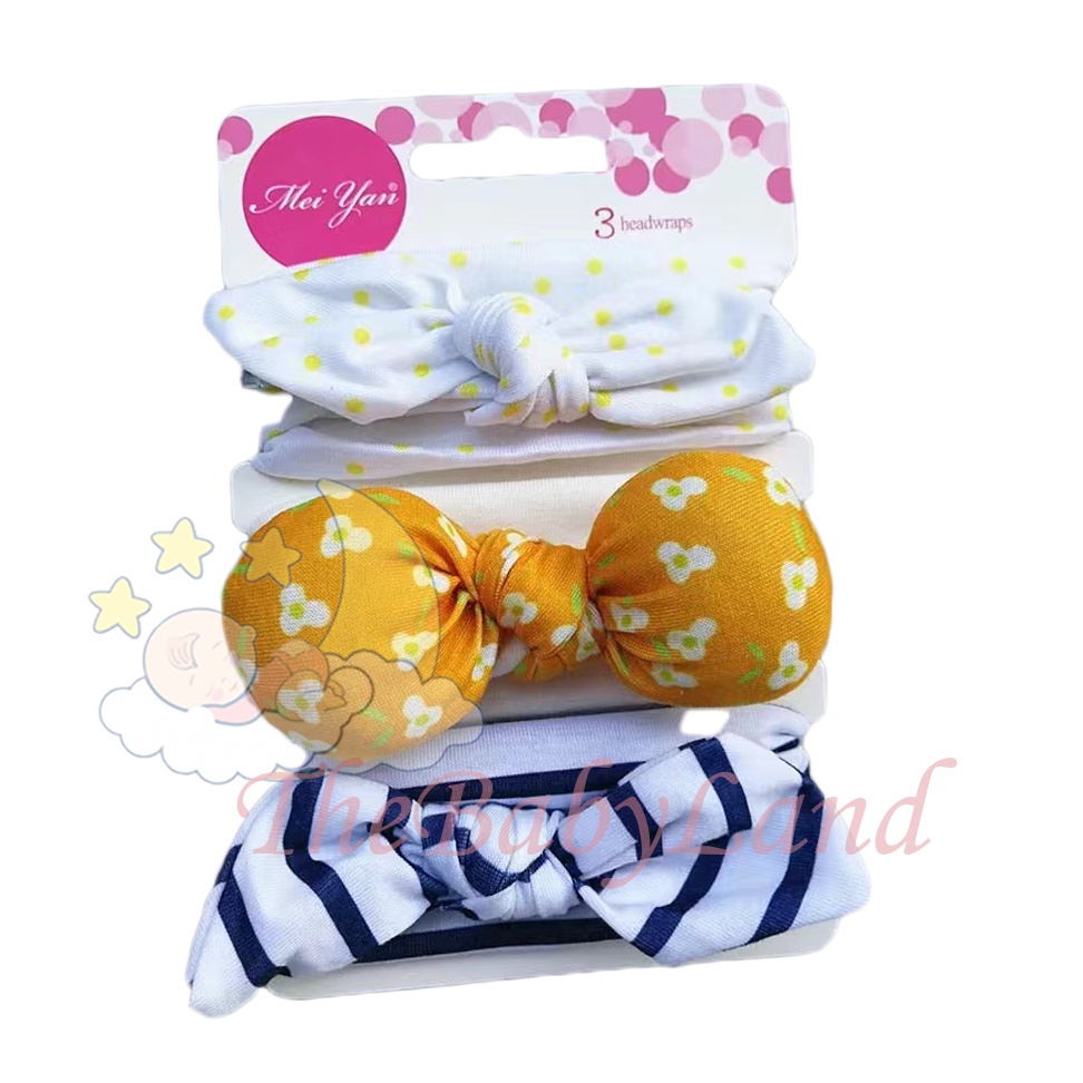 [1KG 22PCS] Babyland Set Bandana Bayi Dengan Model Ikatan Pita Bantal Ball dan Bervariasi