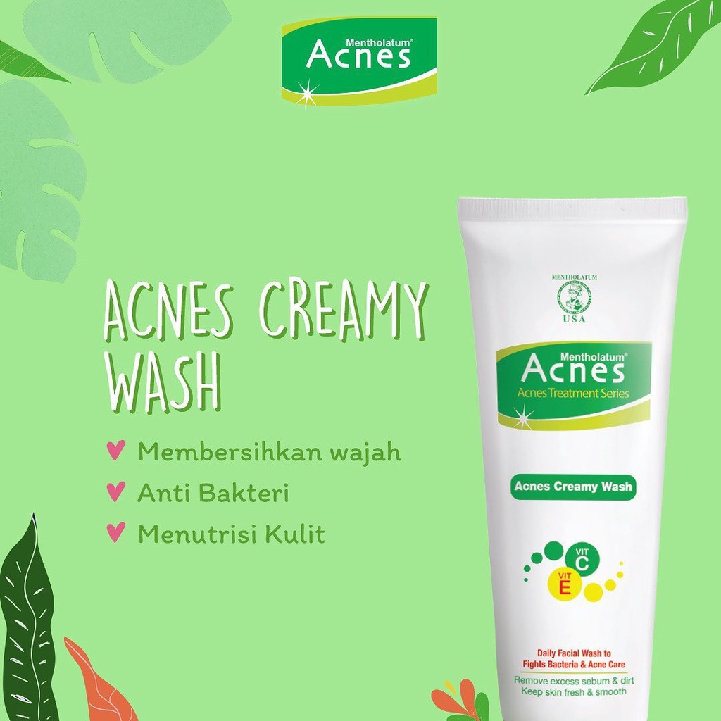 [✔️BPOM] Acnes Creamy Wash Foaming Washing Bar 50g 80g 100g | Sabun cuci muka anti jerawat badan