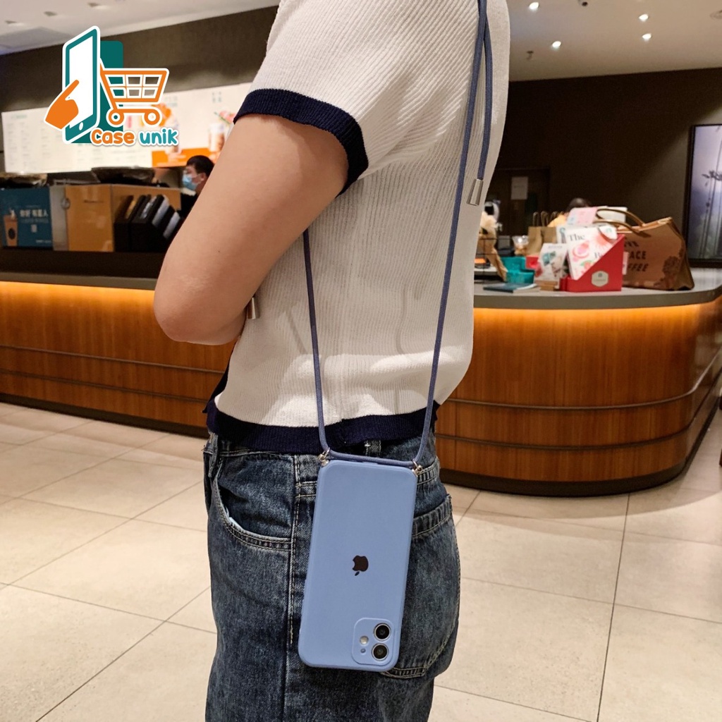 SOFTCASE SLINGCASE ORIGINAL SILIKON PELINDUNG KAMERA I PHONE 6 6+ 7 7+ 8 8+ SE CS3173