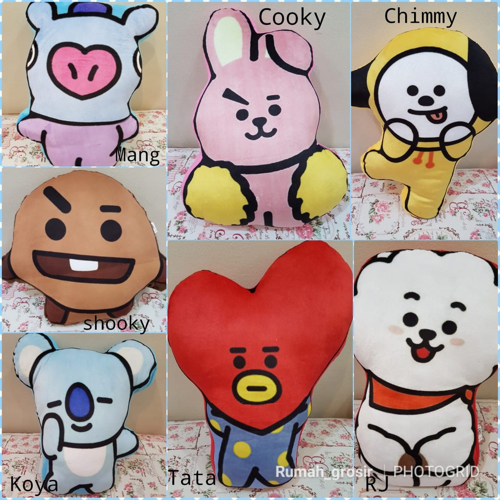  Bantal  Boneka BT21  BTS Fullbody Unofficial Shopee Indonesia