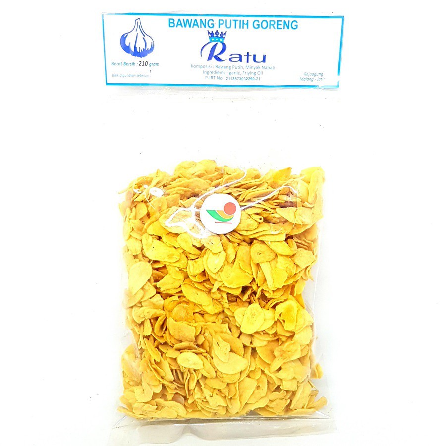 

RATU BAWANG PUTIH GORENG 210gr | MERAH INSTAN ASLI MURAH TERMURAH