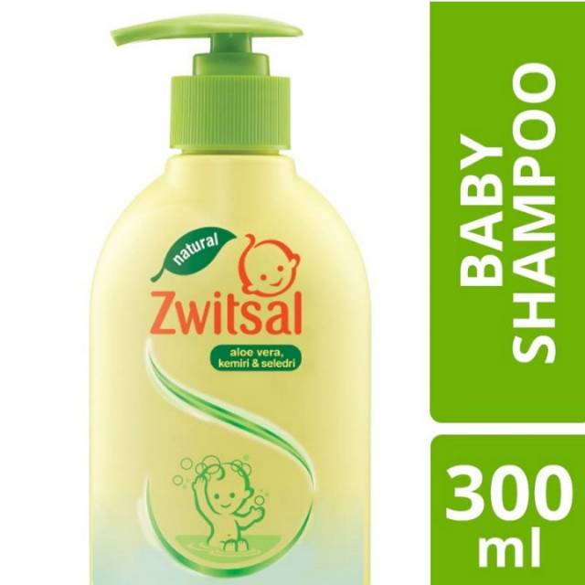 Zwitsal Natural Baby Shampoo Aloe Vera 300ml Pump | Shopee