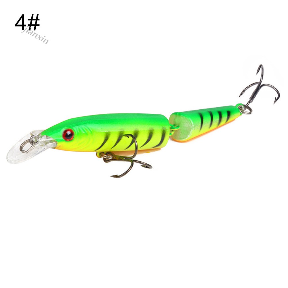 [Jianxin] 10.5cm Umpan Pancing Bentuk Ikan Neon 2 Bagian