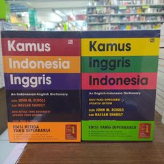 KAMUS INDONESIA-INGGRIS &amp; INGGRIS-INDONESIA ED. 3 YANG DIPERBARUI KARYA JOHN M.ECHOLS