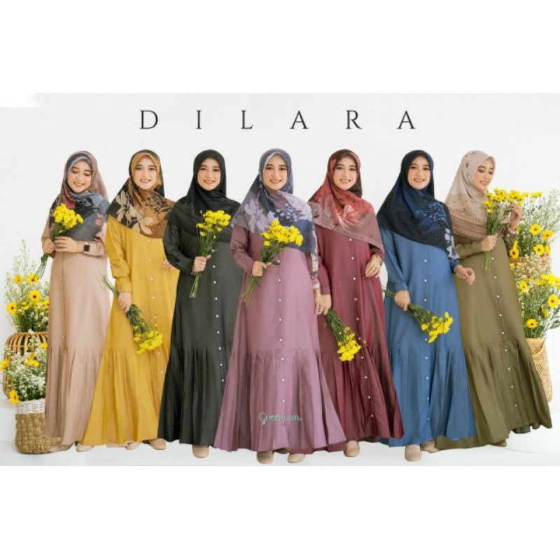 DILARA DRESS BY GREENISM TERMURAH ORIGINAL