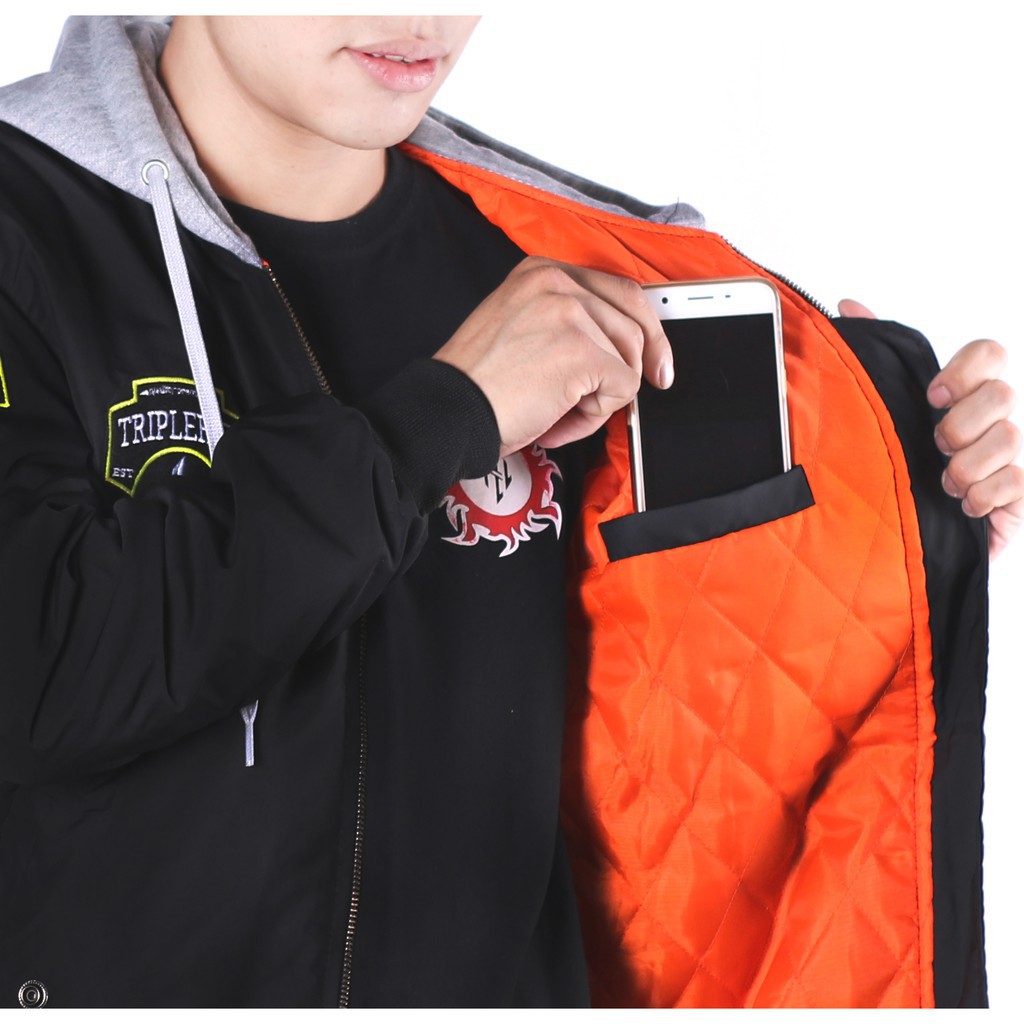 PROMO TERBARU  ZURREL JAKET BOMBER HOODIE ZIBENS