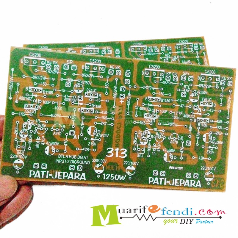 PCB Power Amplifier 1250Watt TEF Stereo dan mono BTL PATI JEPARA 313