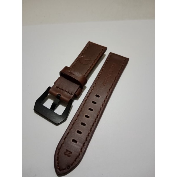 Tali jam tangan expediton kulit hitam coklat strap tali jam tangan kulit 18,20,22,24mm 02