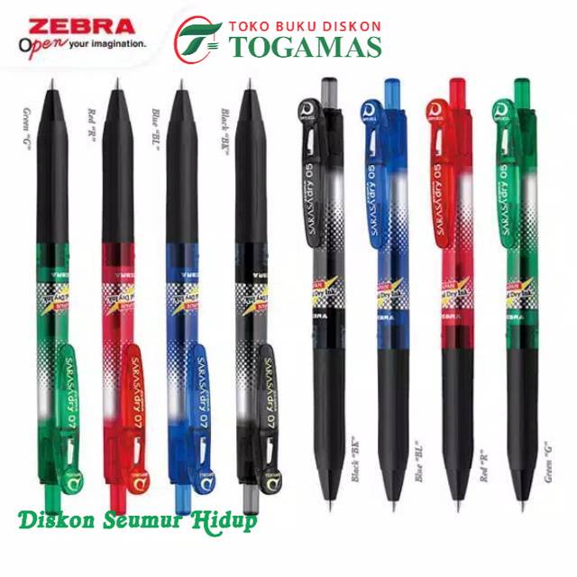 

ZEBRA SARASA DRY 05 & 07