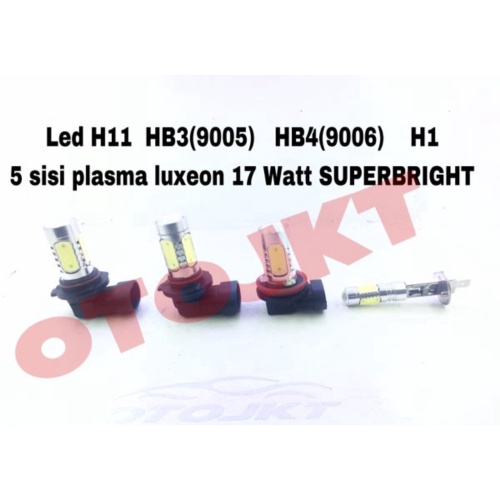 LED fog lamp 5 sisi PLASMA LUXEON SUPERBRIGHT H1 H3 H11 HB3 HB4 9005 9006