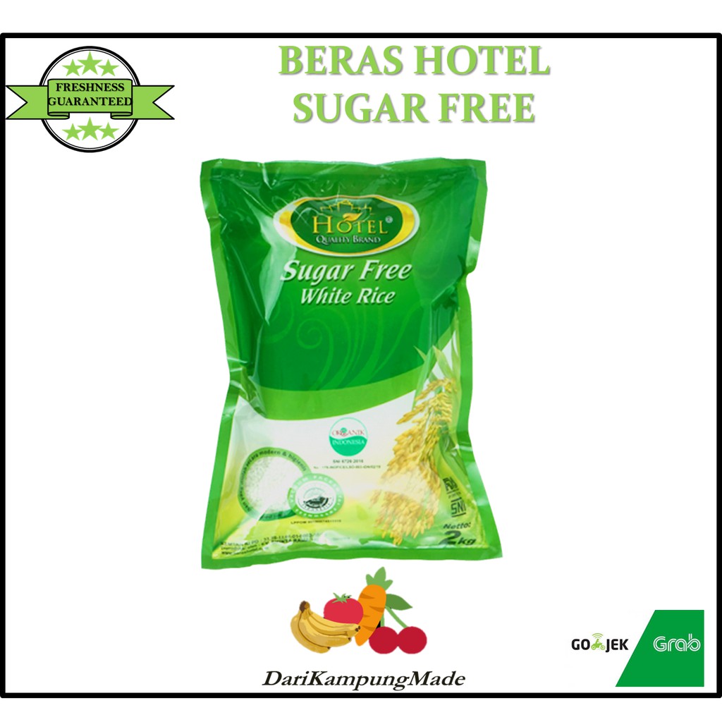

!TERMURAH! BERAS ORGANIK SUGAR FREE HOTEL 2KG BERAS DIABETES BERAS TANPA GULA