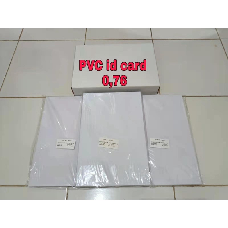 

[50sets] kertas PVC bahan ID Card instan A4 / kertas PVC Card
