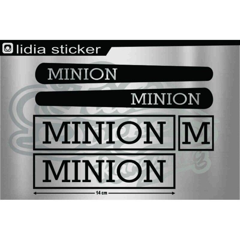 Stiker Sepeda Minion set / seli / Minion Bike / Decal Minion