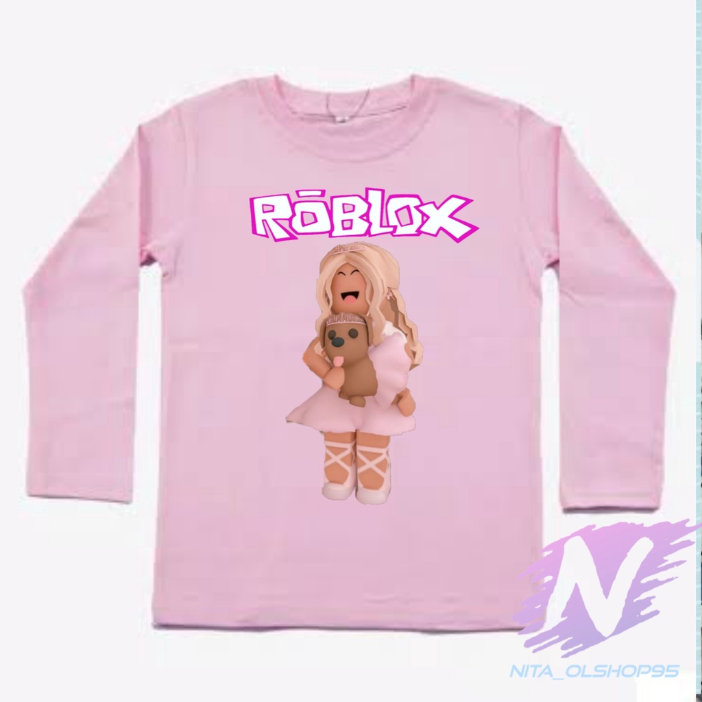 BAJU ROBLOX GIRL KAOS ANAK ROBLOX LENGAN PANJANG