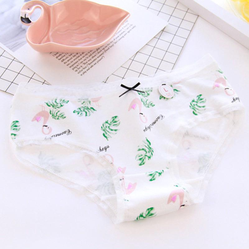 Celana Brief Mid Waist Bahan Katun Lembut Stretch Motif Celana Brief Mid Waist Bahan Katun Lembut Stretch Motif