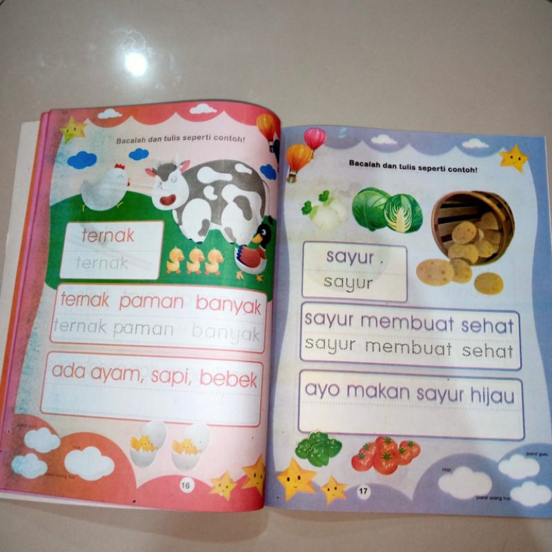 buku pandai belajar calistung full colour 48 halaman (21×28cm)