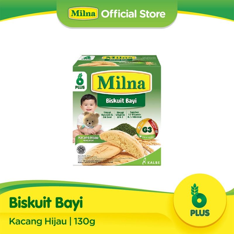 Milna Biskuit Bayi 130gr 6m+ / biskuit 6M+