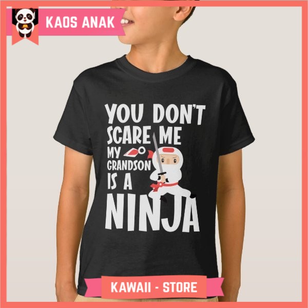 Kaos Baju Anak Ninja Grandson Karate Grandparents Karate Fighter