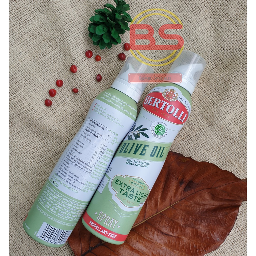 Olive Oil -BERTOLLI - Extra Light Olive Oil Spray / Minyak Zaitun Extra Light Spray