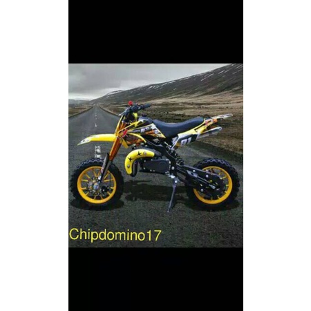 MOTOR MINI TRAIL MT2 DOUBLE STATER ~ 50 CC ~ MAINAN CROSS ANAK