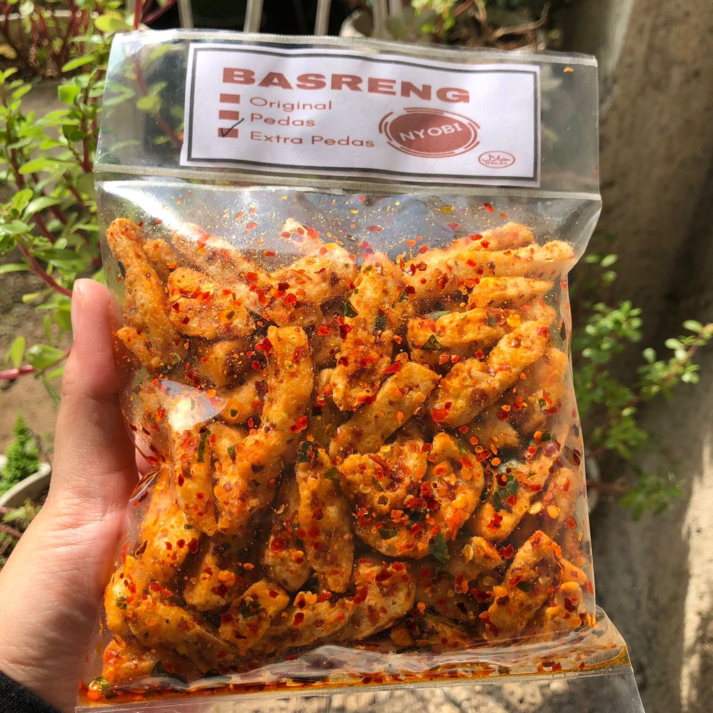 BASRENG VIRAL PEDAS GURIH DAUN JERUK - 150 GR