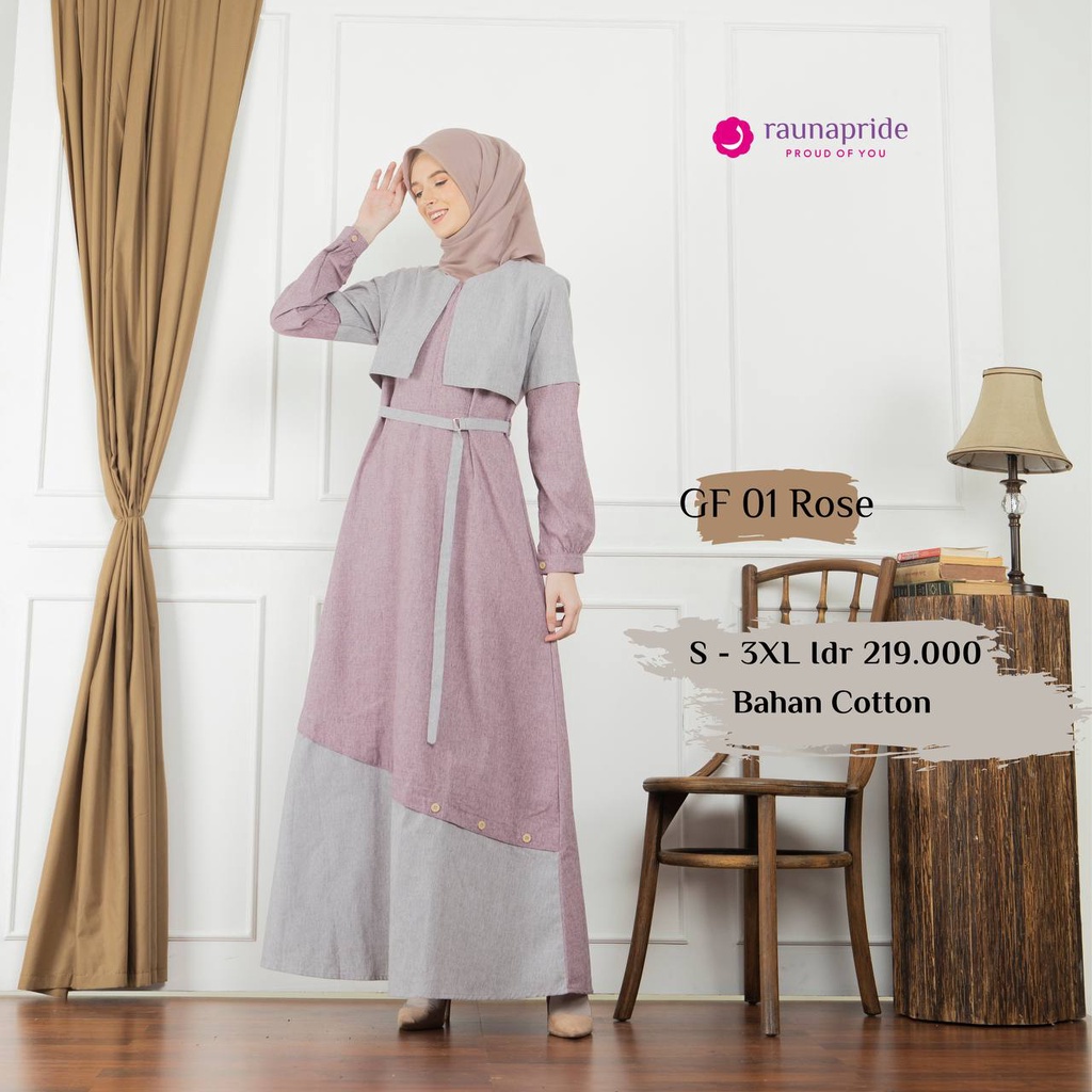 Sarimbit Keluarga Rauna Terbaru / SR-01 Rose / Fashion Muslim