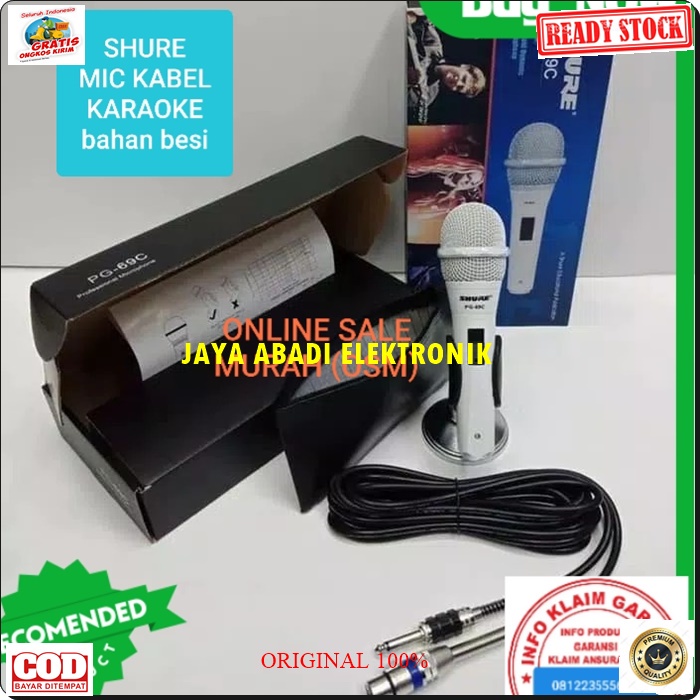 G29 SHURE MIC HANDLE KABEL BAHAN FULL BESI DYNAMIC MICROPHONE CARDIOID VOKAL JERNIH DAN SENSITIF BISA UNTUK SEGALA JENIS ACARA PANGGUNG CERAMAH PIDATO  DLL  PRAKTIS TANPA BATERAI BISA UNTUK SEGALA JENIS AUDIO HARGA TERJANGKAU