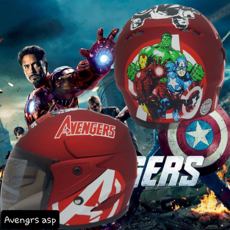 Helm Anak SKY Avangers 3 SD Tahun