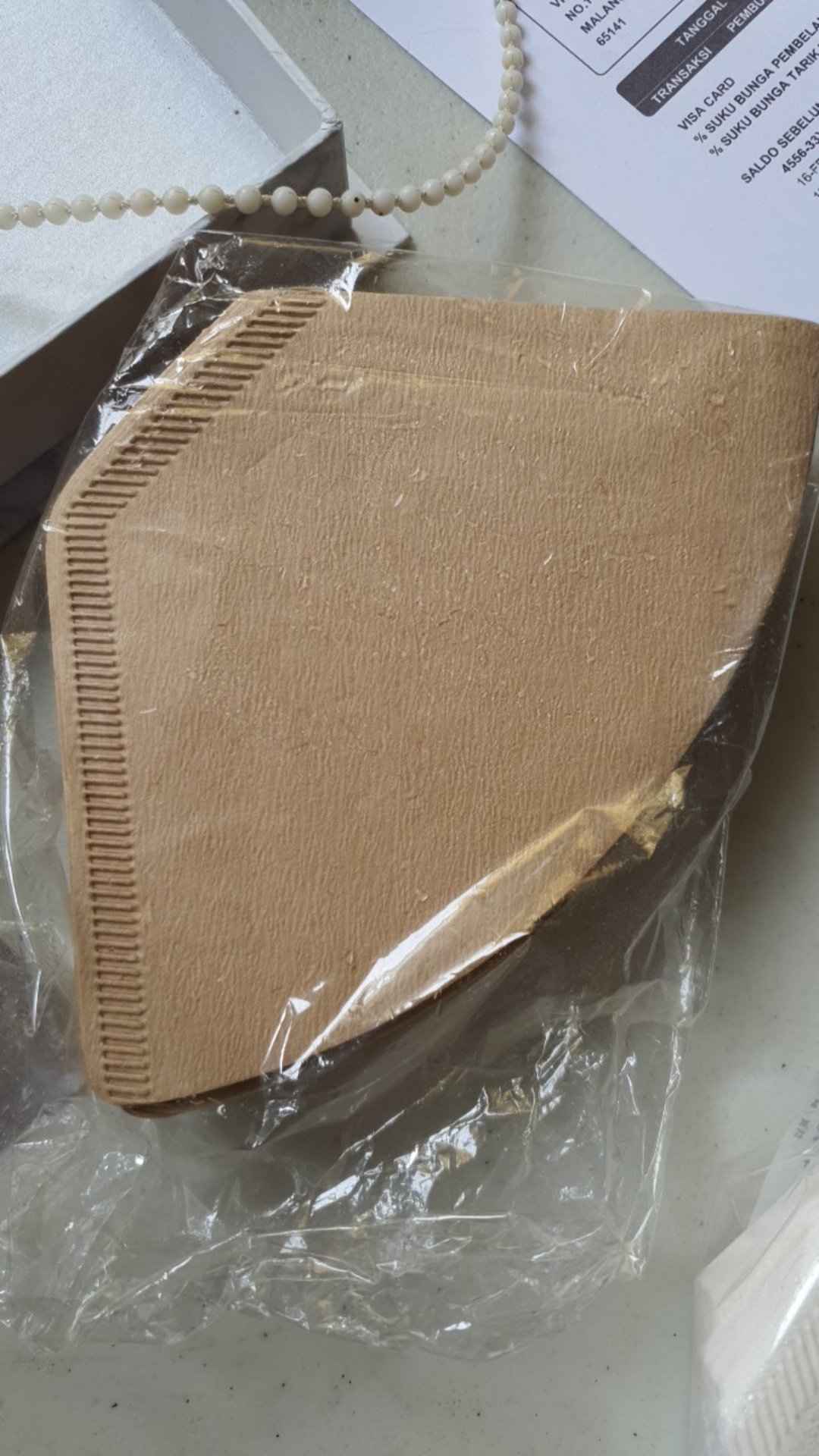 Paper Drip Coklat 100 Pcs - Alat Kopi Kertas Filter Flat Bottom