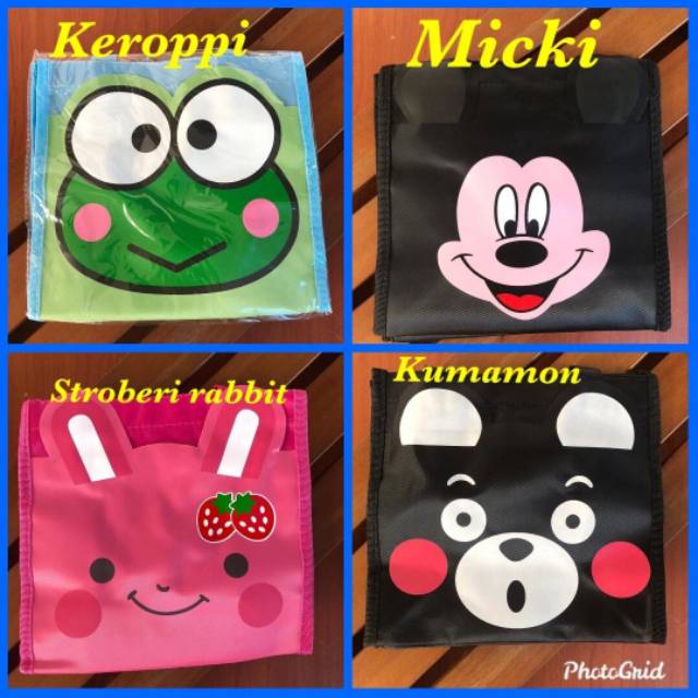 IMURA | Tas Bekal Jaring / Lunch Bag Anak Karakter