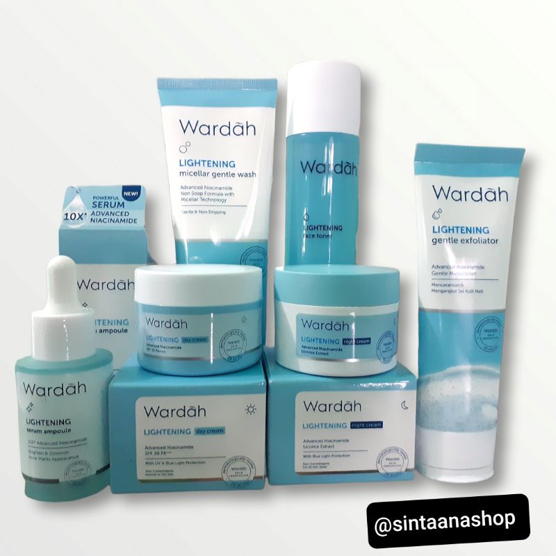 Wardah Lightening Paket 6in1 | Wardah Paket Skincare Murah | Wardah Lightening Series