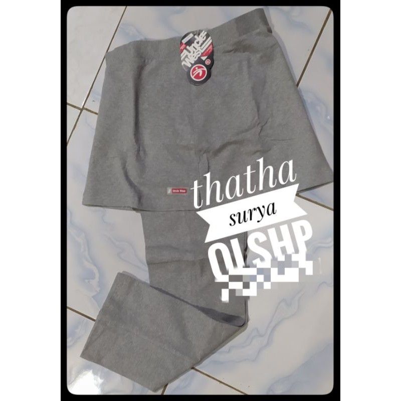 celana rok panjang  uw uncle west unclewest senam olahraga abu