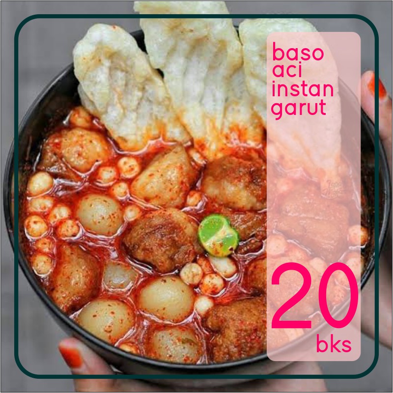 

paket 20 bks baso aci teh sarah super hemat