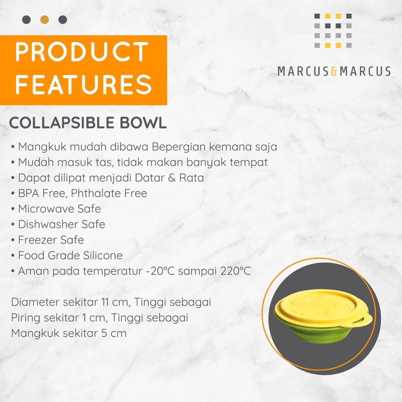 Marcus &amp; Marcus Collapsible Bowl