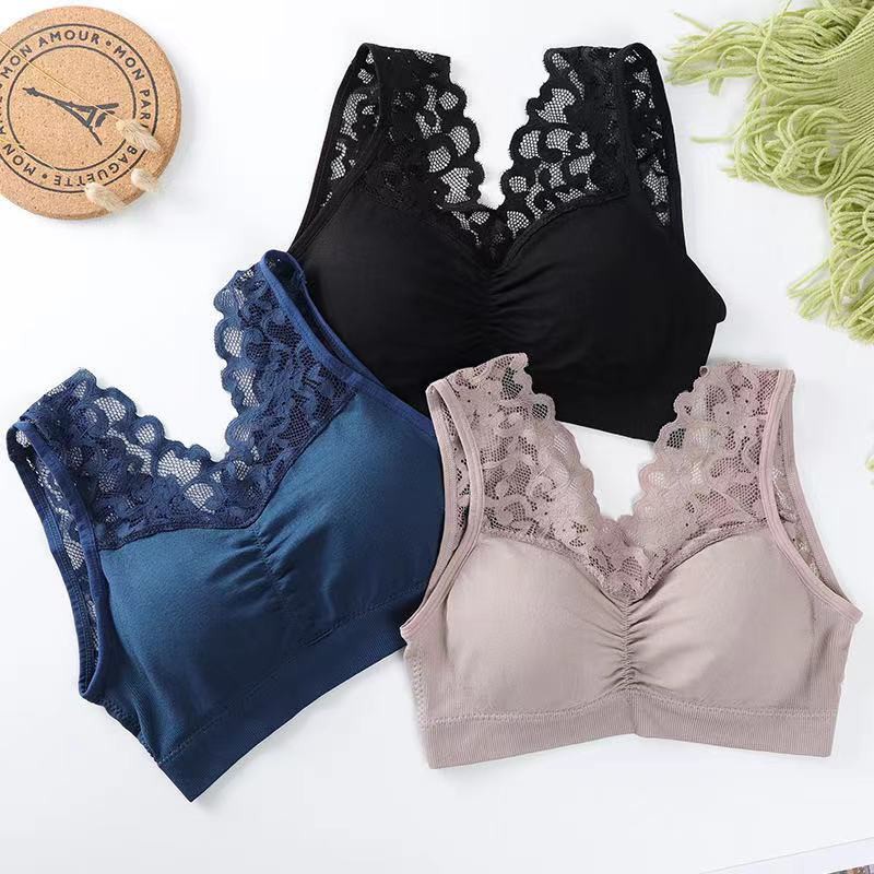 Brasay Bra Bh Wanita Tanpa Kawat Bahan Halus Pakaian Dalam Bralette Elastis Import 1021