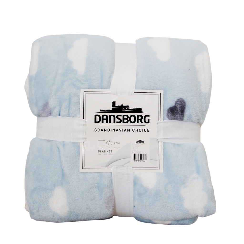 

JYSK Selimut Throw Flannel Clouds 130X180CM