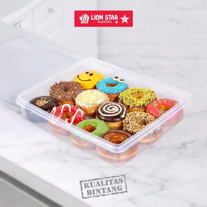 box donat / tempat kue gorengan LION STAR dicky k-5 kotak makanan
