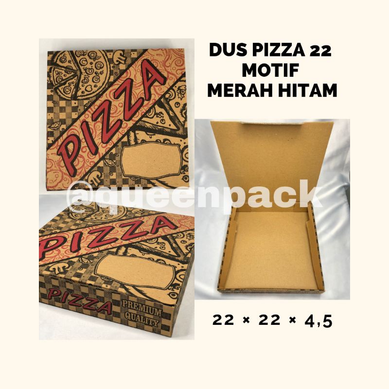 

DUS PIZZA 22 MOTIF MERAH HITAM| KARDUS PIZZA MOTIF| BUNGKUS PIZZA| BOX PIZZA| KARDUS EFFLUTE| KARDUS PIZZA BERGAMBAR