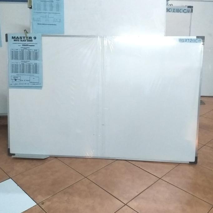

White Board 80x120 cm satu muka gantung non magnetik