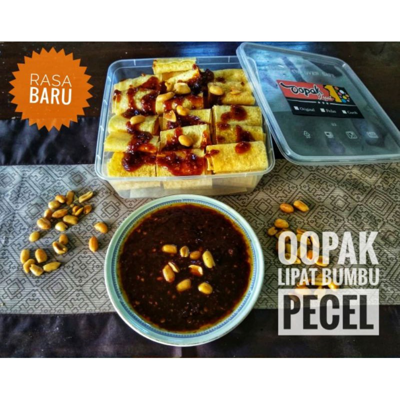 

Opak Keripik Kerupuk Oopak Lipat Aneka Rasa Spesial bumbu pecel kacang tanah bumbu rujak asam jawa