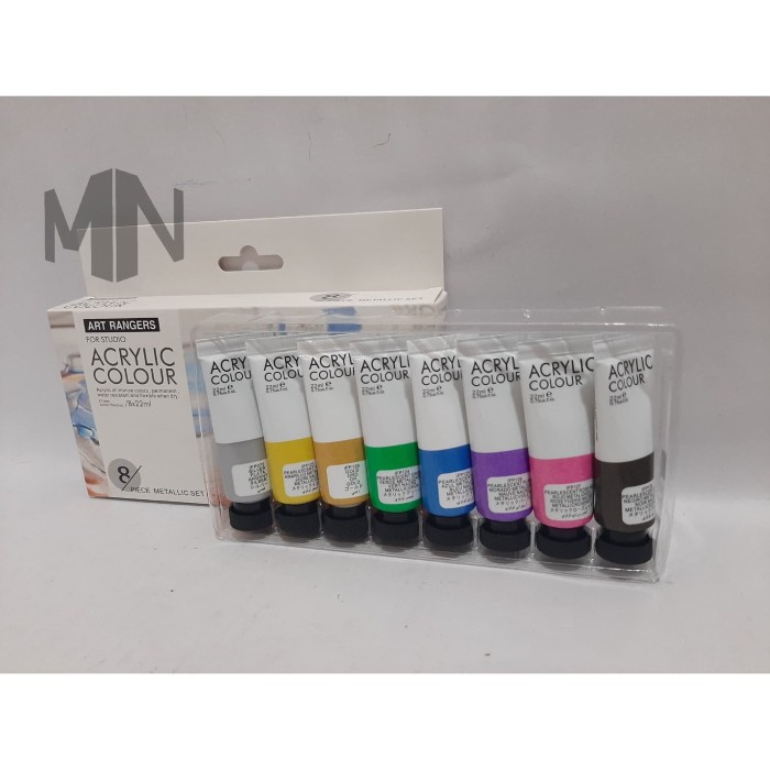 

Cat Akrilik Art Rangers Metalic 8x22ml/ 8 warna