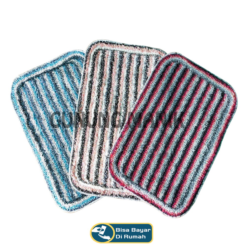 LAP KESET BULU UKURAN 40X60 CM TERMURAH keset bulu tebal keset kaki keset murah keset bulu safur