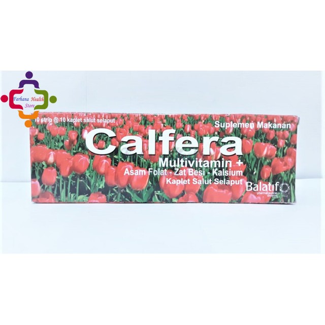Original Calfera Strip / Multivitamin Plus Asam Folat, Zat Besi dan Kalsium /  Suplemen Ibu Hamil