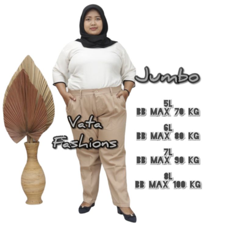 Baggypants jumbo wanita 5L-8L