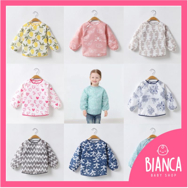 BIANCA - Bibs Anak / Celemek Anak Lengan Panjang G Lemon Series