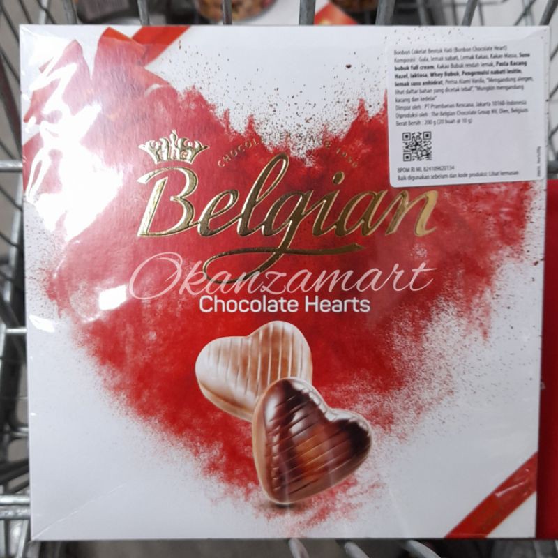

Belgian Chocolate Hearts Isi 20x10gr
