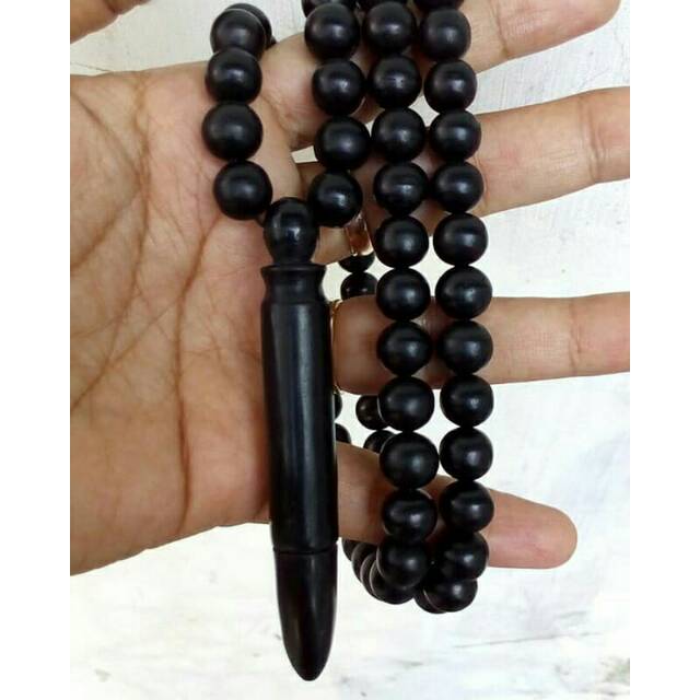 Kalung kayu galih kelor hitam